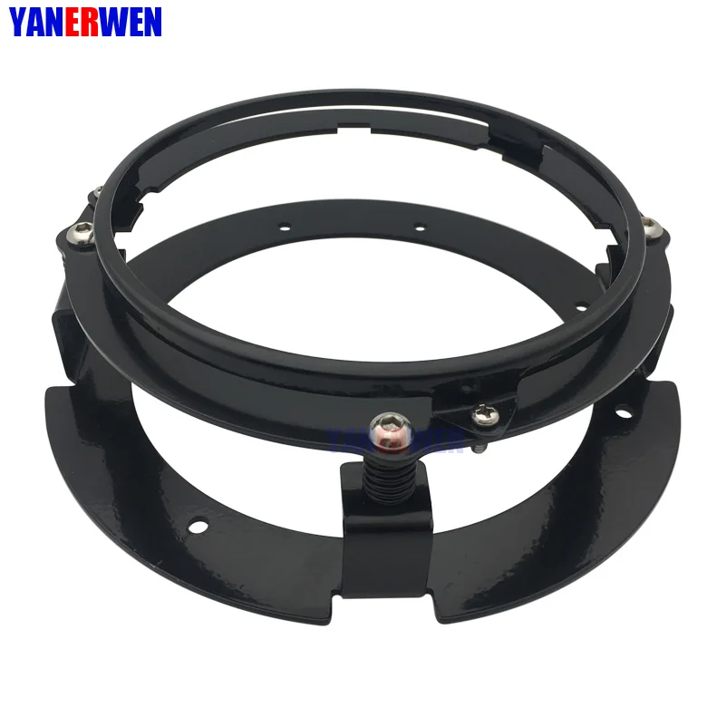 1 PCS Black Bracket Кронштейн для мотоцикла 5 3/" кронштейн для фары 5,75 дюймов круглый кронштейн для крепления фар 5 3/4" кольцевые кронштейны для мотоцикла - Цвет: 1 PCS Black Bracket