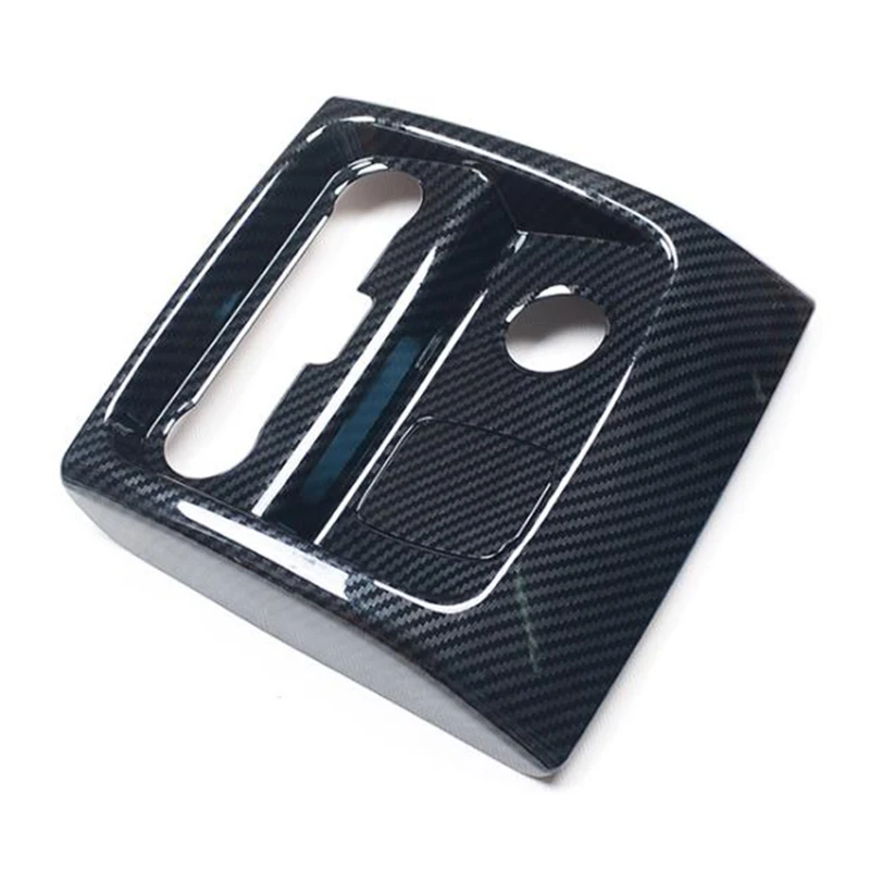 

for Ford Ranger Everest Endeavor 2015+ Carbon Fiber Rear Air Conditioner Outlet Cover Trim Frame Decorator Accessories