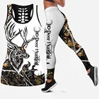 Майка женская с цифровым 3D принтом, пикантный ажурный топ для охоты с оленем, Модная белая безрукавка для девушек, большие размеры, Прямая поставка