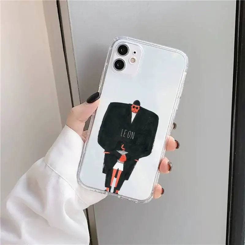 

Killer Leon Uncle Girl Phone Case Transparent for iPhone 11 12 mini pro XS MAX 8 7 6 6S Plus X 5S SE 2020 XR