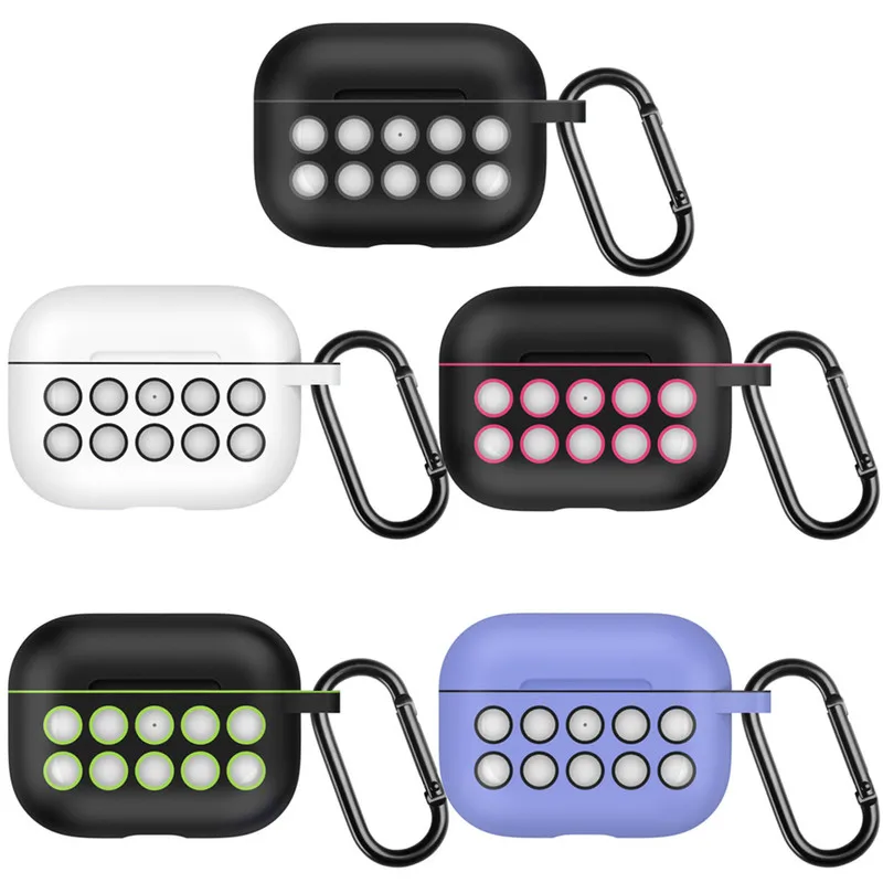 Силиконовый защитный чехол для наушников Airpods Pro3 зарядного устройства