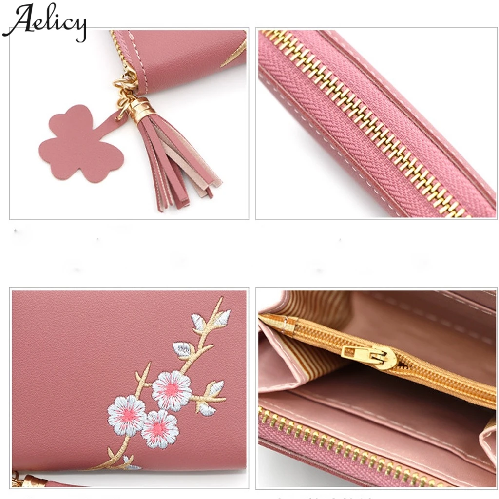 Aelicy женский кожаный кошелек для монет на молнии рук клатч сумочка маленький