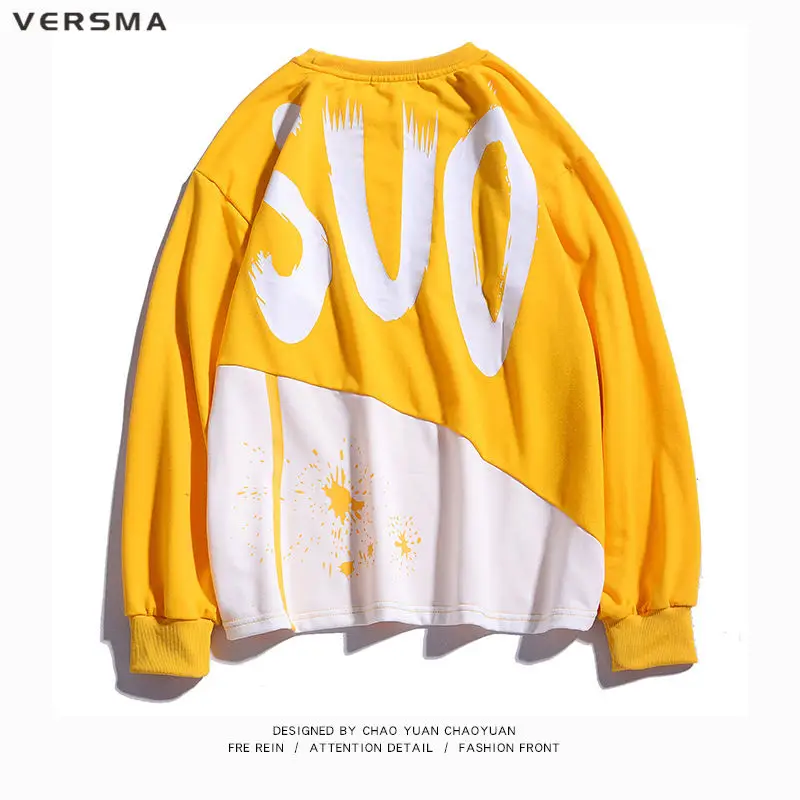 VERSMA обувь в японском стиле Харадзюку с принтом граффити Толстовки капюшоном и