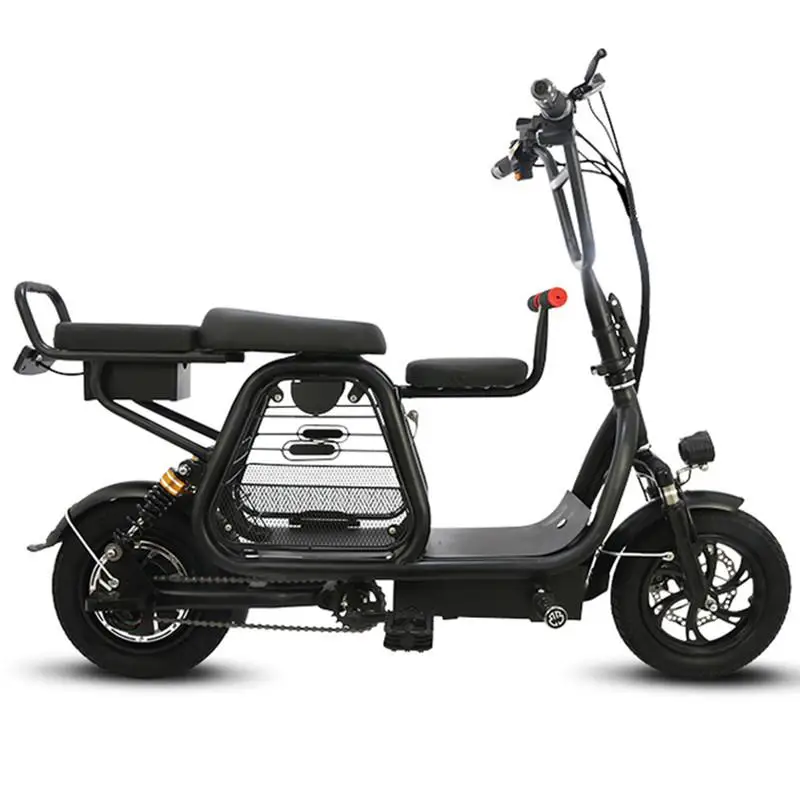 Электрический скутер с сиденьем/корзиной для домашних животных взрослых