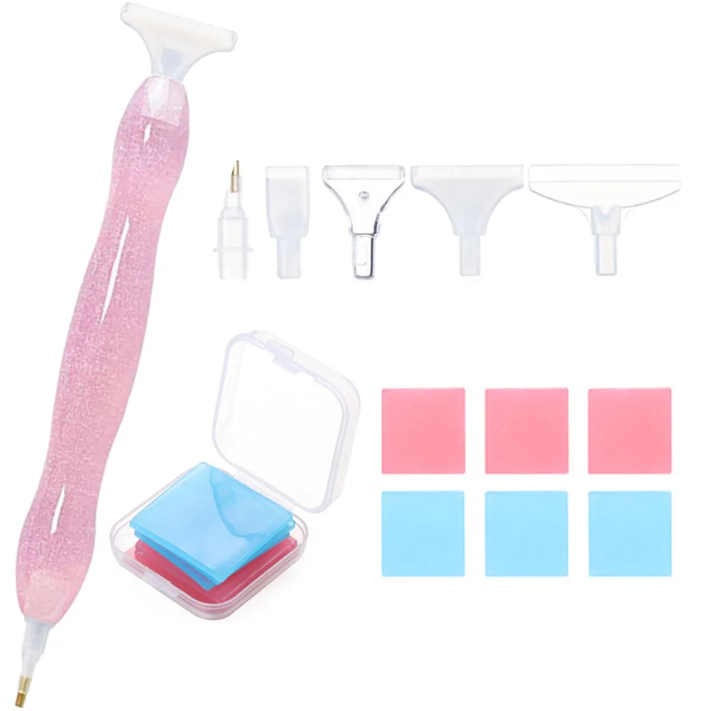 

Инструмент для квадратной/круглой алмазной живописи, ручка для стразы из смолы ручной работы, алмазная вышивка, аксессуары для вышивки крес...