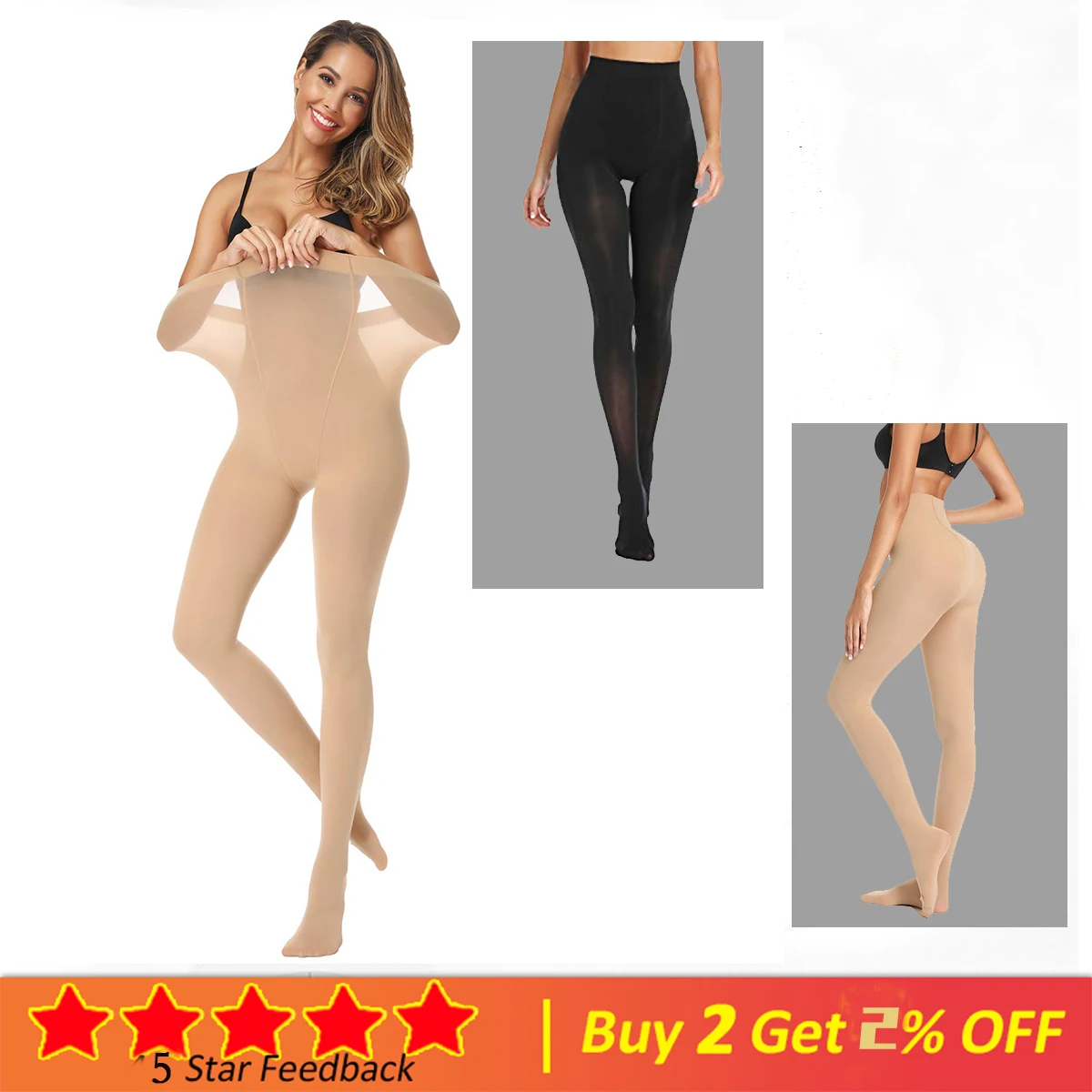 Платье плотные непрозрачные колготки зимние теплые сексуальные чулки с высокой