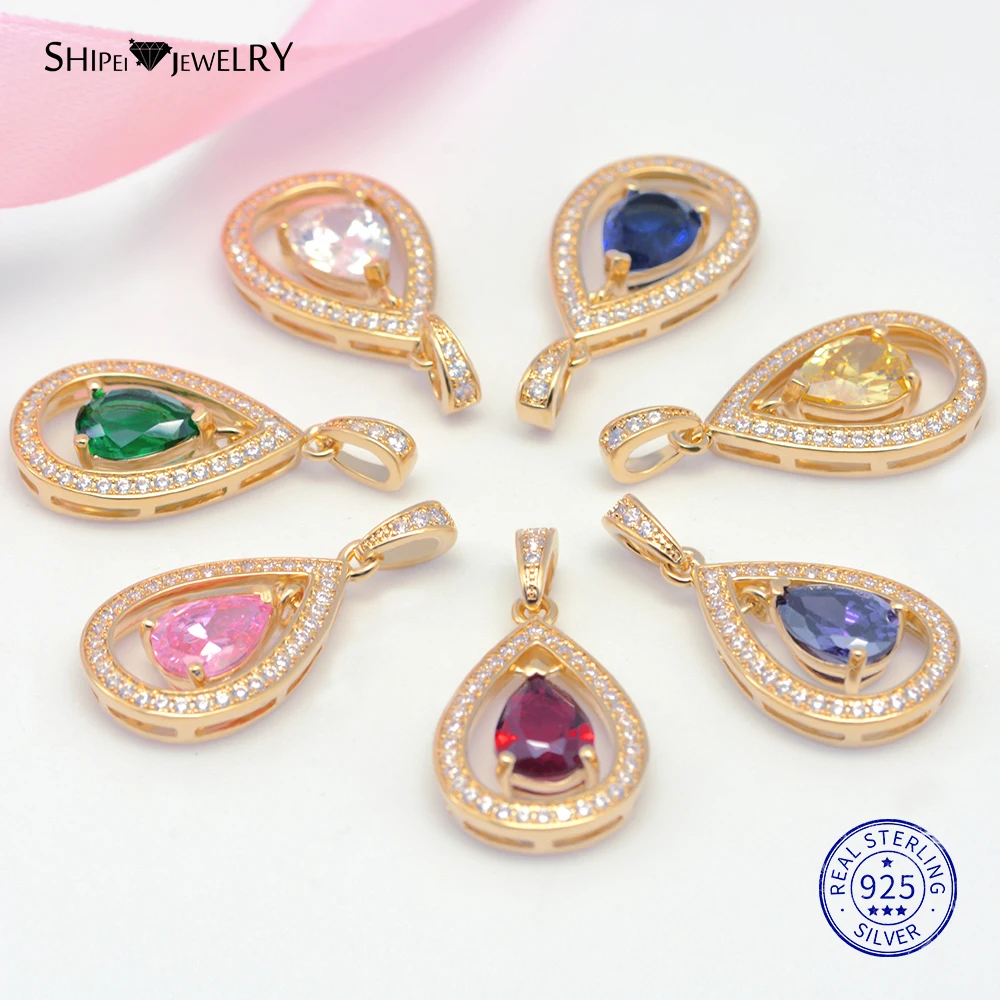 Женское ожерелье из серебра 100% пробы с сапфировым Изумрудом и Рубином|Ожерелья| |