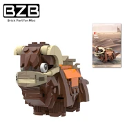 bzb moc planetary series beast animal model 56873 banthas building block decoration kids diy toys christmas brithday gifts
