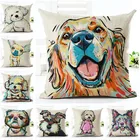 Творческий Пёс из мультфильма чехол для подушки Чехол с милой собачкой вечерние Декор белье диван декоративная наволочка для подушки Чехол для подушки
