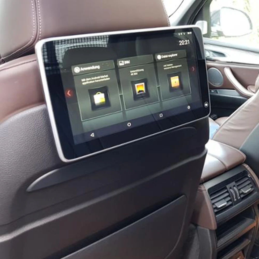 2021 Новый 11 6 дюймов WI FI Автомобильные ТВ экраны Android 9 0 подголовник для BMW Возраст 1 2