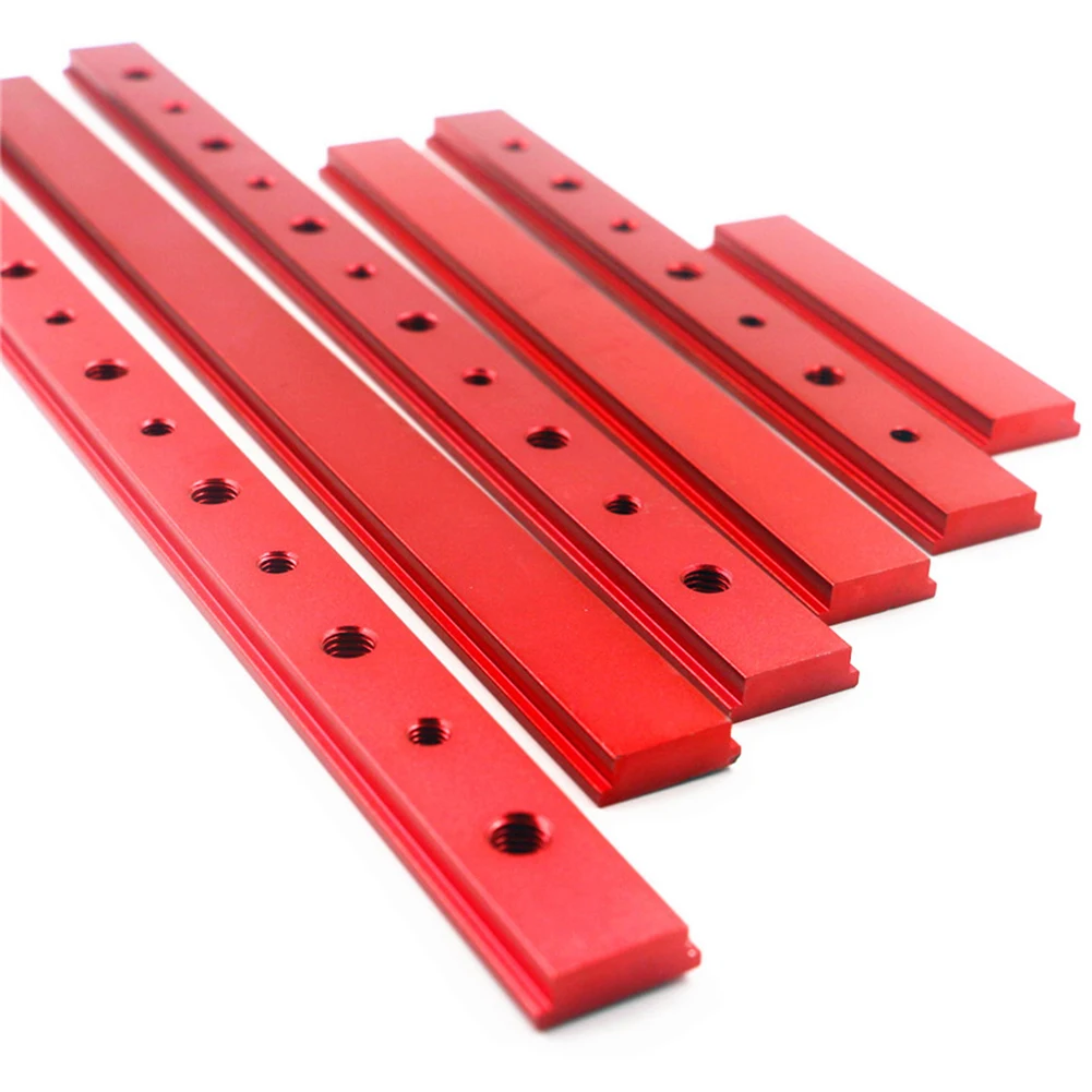 

Red T-Bar Slider Aluminium Alloy T-track DIY Woodworking Tool Table saw