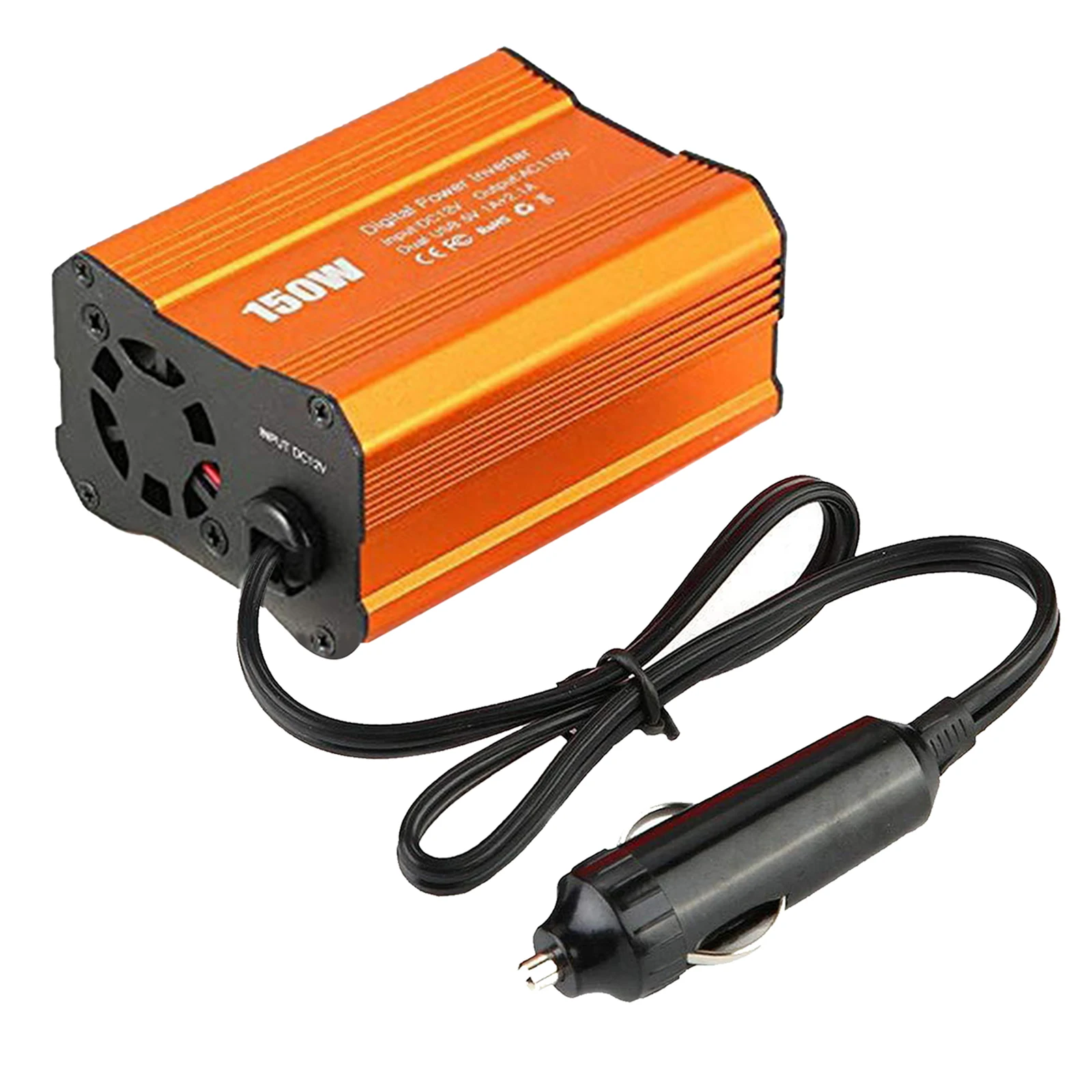 

150W Car Inverter Charger Dc12 To Ac110 Dual Usb Output 2.1A Power Converter