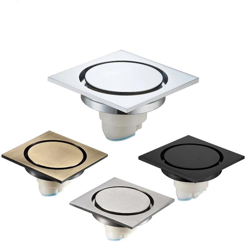 4 дюймовая вставка для плитки квадратный пол мусорные решетки ванная комната Душ