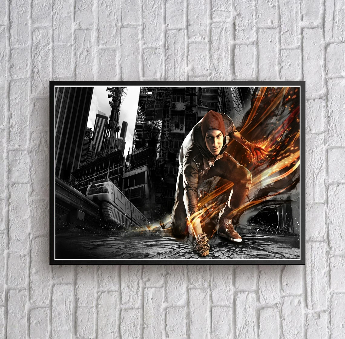 

inFAMOUS Second Son Video Game Canvas Poster Home Wall Painting Decoration (No Frame)