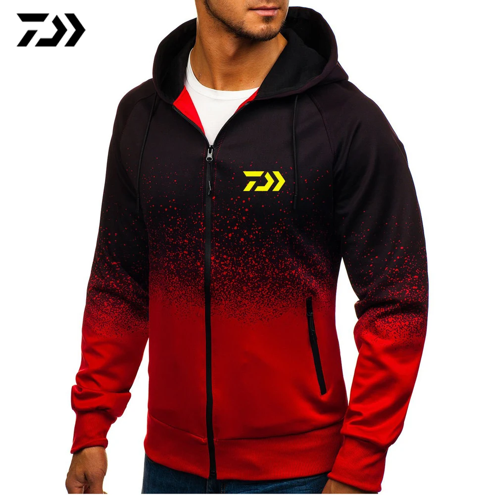 Мужской осенне-зимний Кардиган с капюшоном и принтом Спортивная Повседневная