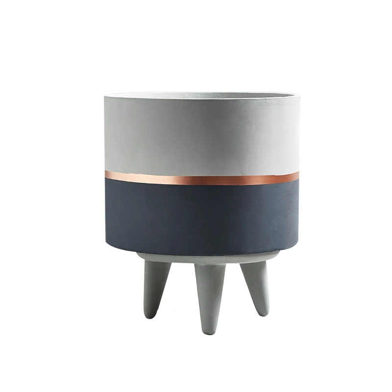 Современный цементный цветочный горшок ручной работы в скандинавском стиле