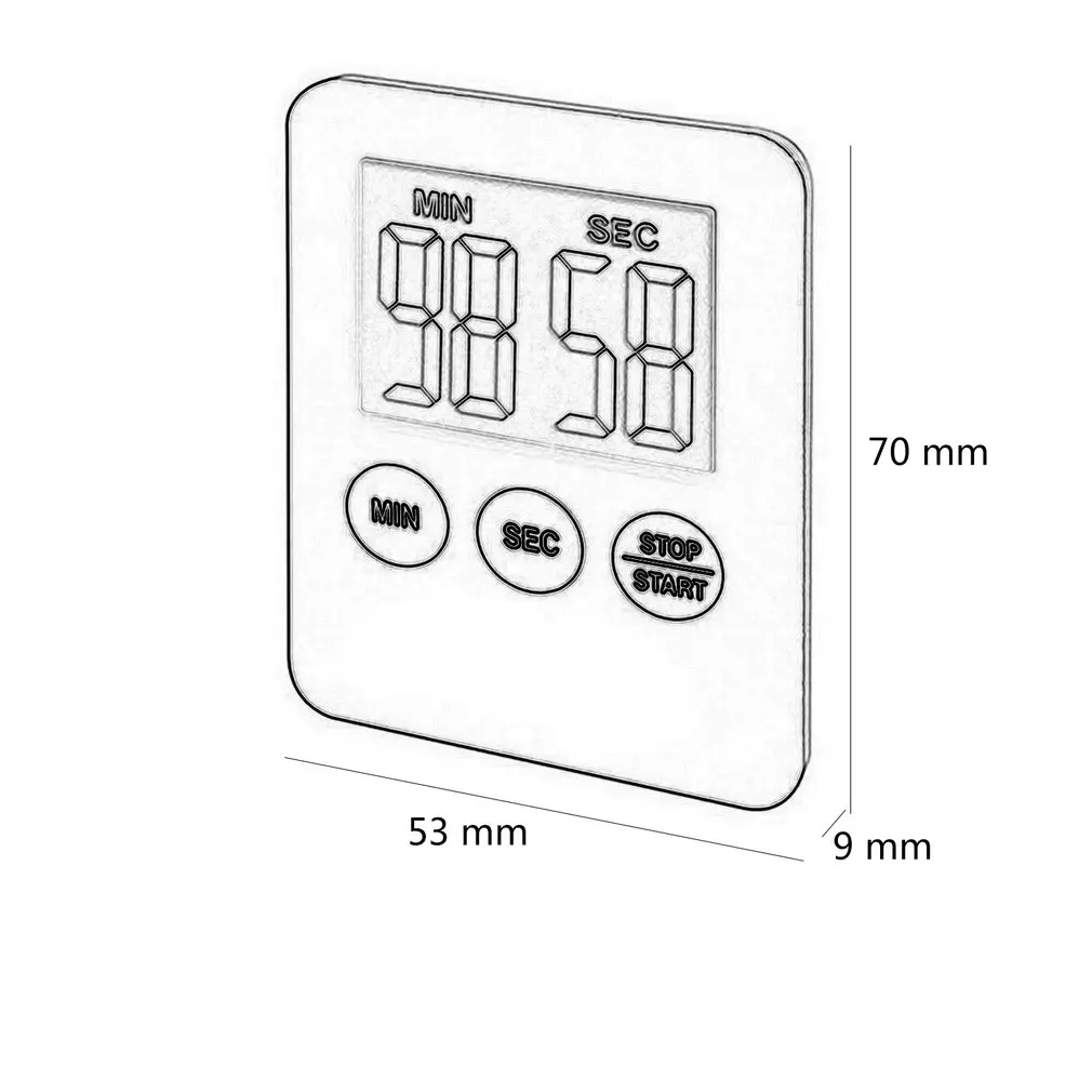 

LED Digital Kitchen Electronic Timer Countdown Medicine Reminder Kitchen Kitchen Electronic Timer/Reminder