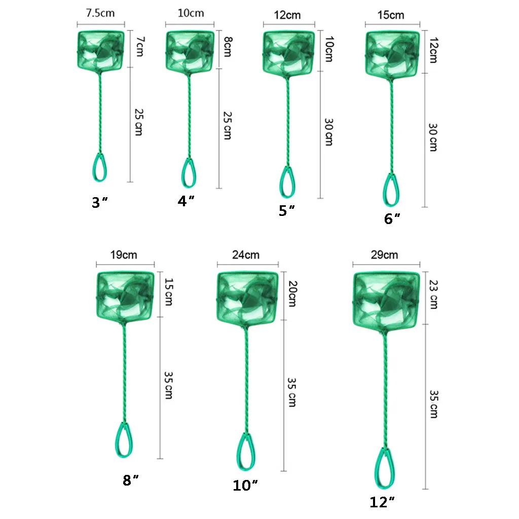 Сетка для аквариума сетка мелкая ловли рыбы 4 дюйма сеть с пластиковой
