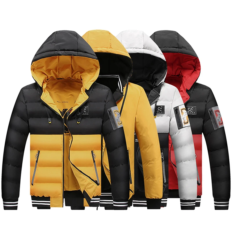 

Мужская теплая водонепроницаемая куртка, Повседневная брендовая теплая Толстая парка, мужская верхняя одежда на осень и зиму, 2021
