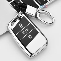 soft tpu car remote key cover case for vw volkswagen magotan passat b8 skoda superb kodiaq a7 tiguan mk2 cc car smart key holder