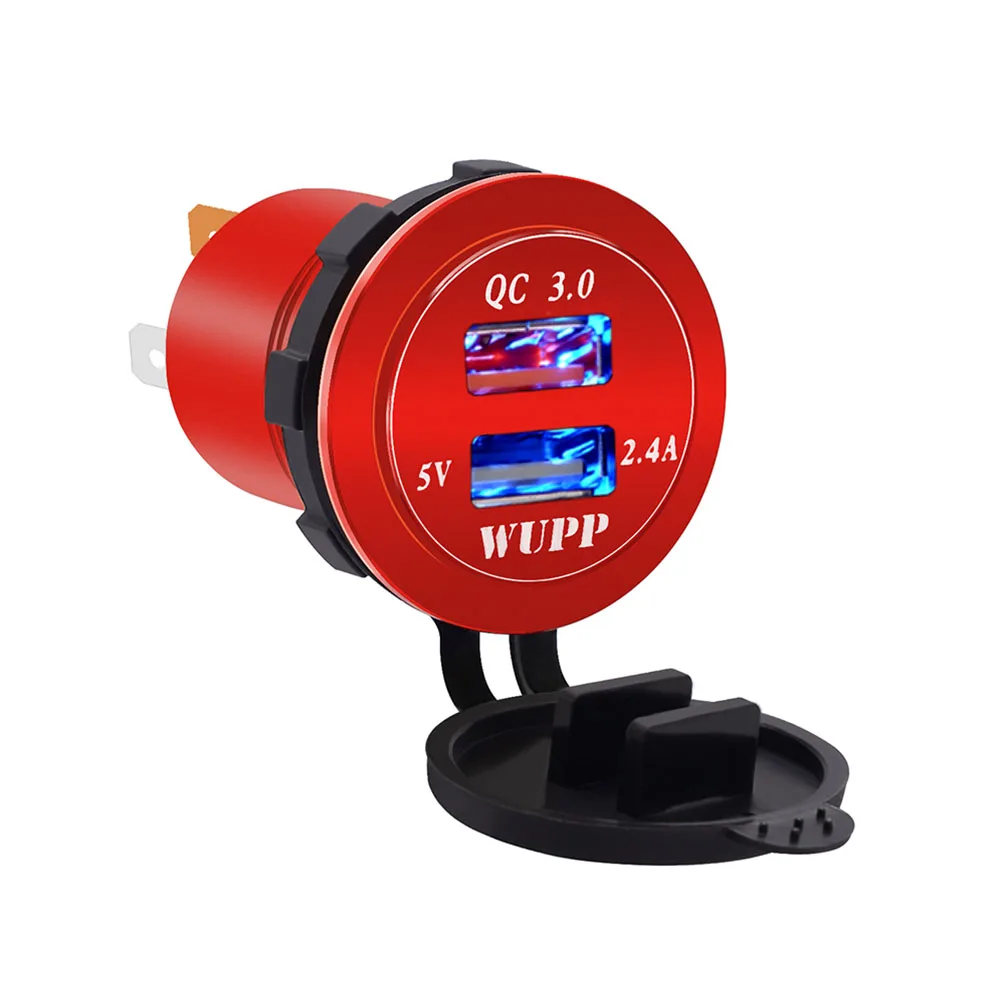 Автомобильное быстрое зарядное устройство QC 3 0 адаптер питания двойной USB