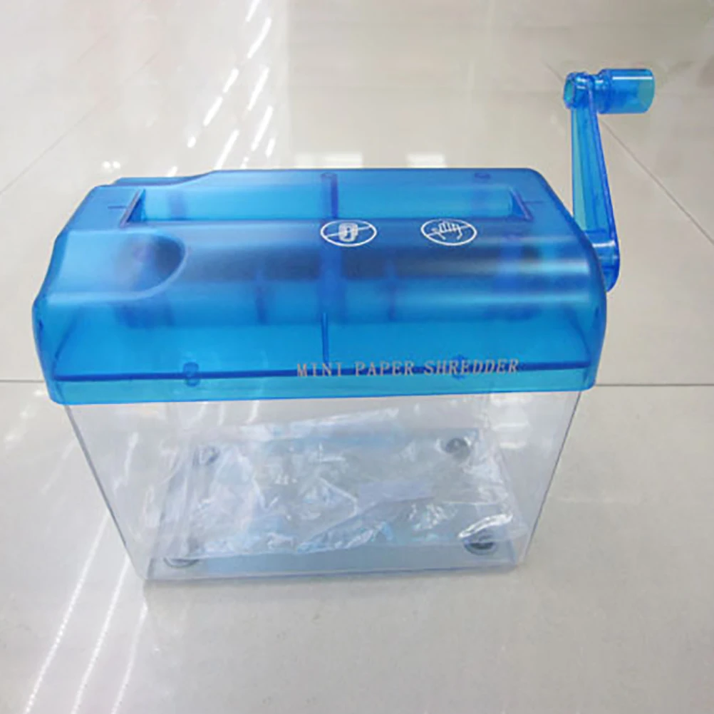 

Portable Mini Shredder Manual Paper Documents Cutting Tool For Home For Office For School