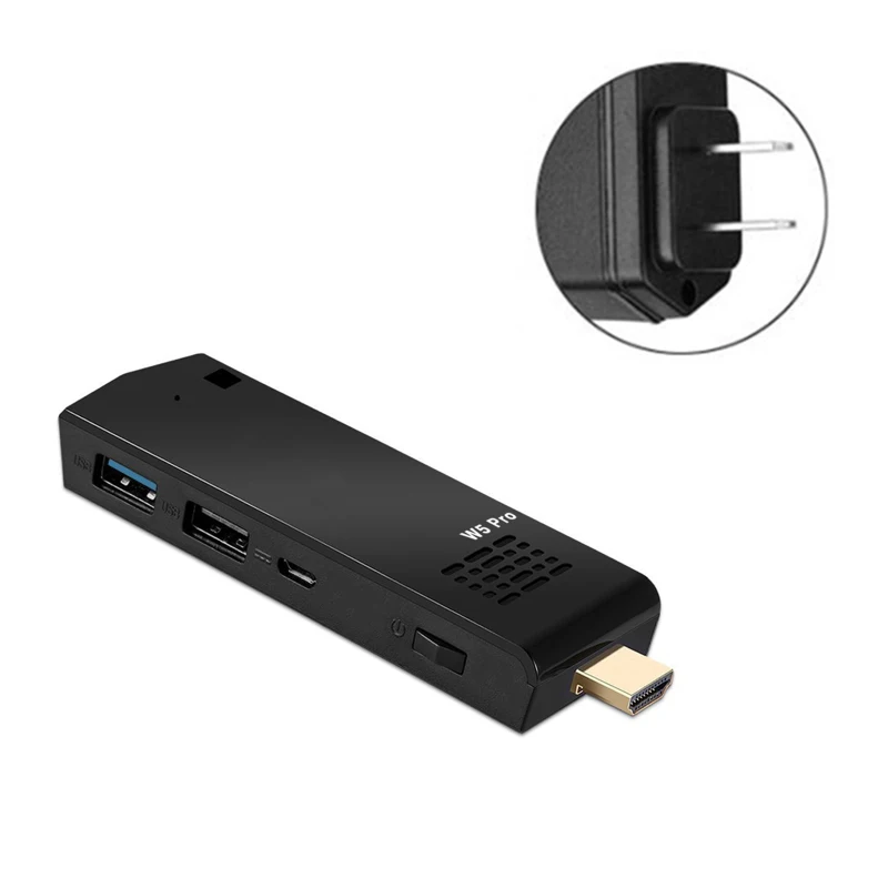 Мини-ПК W5 pro Windows 10 четырехъядерный процессор x5-Z8350 дюйма 4 Гб ОЗУ 64 ПЗУ 1000 Мбит/с lan