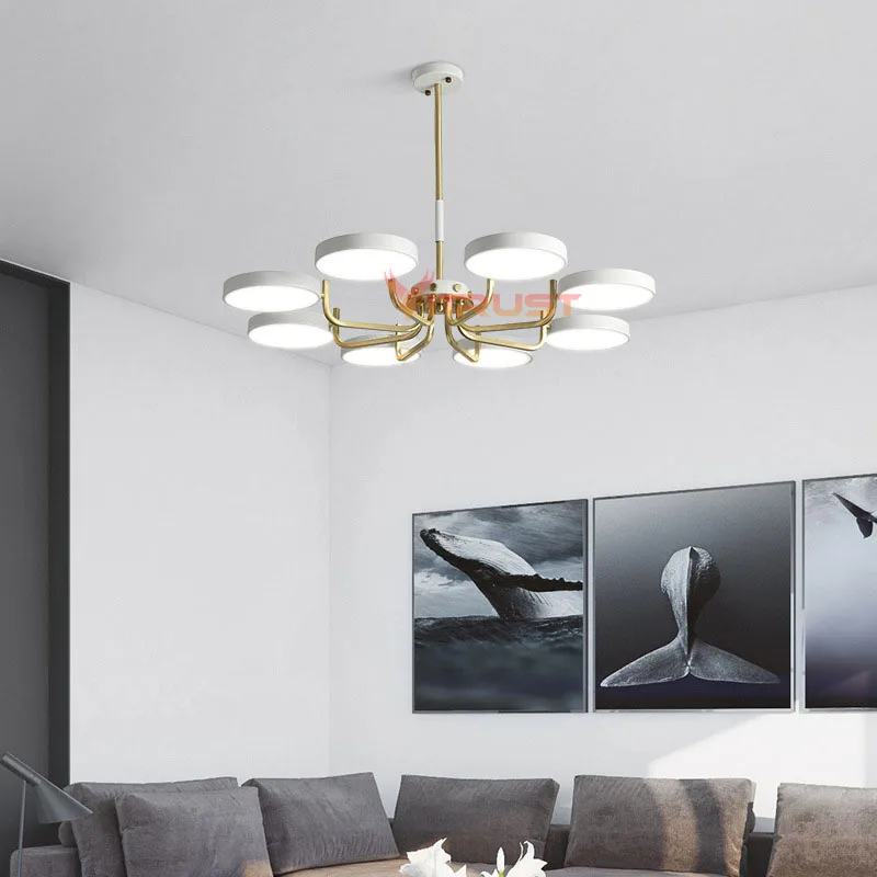 Скандинавская люстра с железным абажуром винтажные светодиодсветодиодный