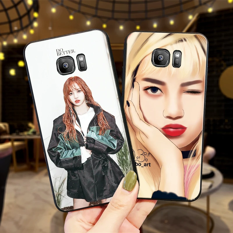 Girl in white pants soft silicone Phone Case for Samsung Galaxy S6 S8 Edge S7 S9 Plus S10 S10E Note 9 8 Cover | Мобильные телефоны
