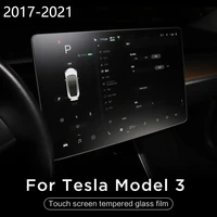 for tesla model 3 car accessories 15 center control touchscreen car navigation touch screen protector tempered glass 2017 2021