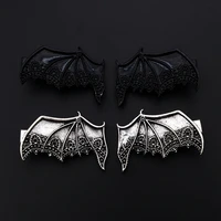 new black earl vampire demon wings punk gothic retro matte black vampire bat wings hairpin womens hair accessories