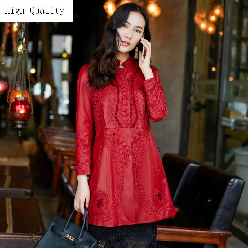 Натуральная овечья кожа женские Куртки из натуральной кожи большие размеры