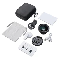 phone lens 0 6x wide angle zoom lens 15x macro lenses camera kits with selfie ring light