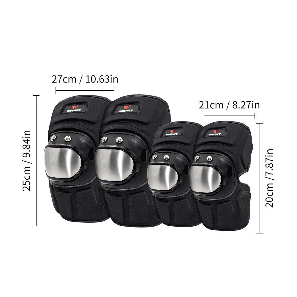 Наколенники WOSAWE мотоциклетные из нержавеющей стали защитное снаряжение защита