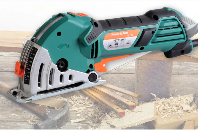 Woodworking Power Tools Metal Tiles Mini Cutting Machine Guide Electric Circular Saw Household Small Chainsaw Set PS7818MS | Инструменты