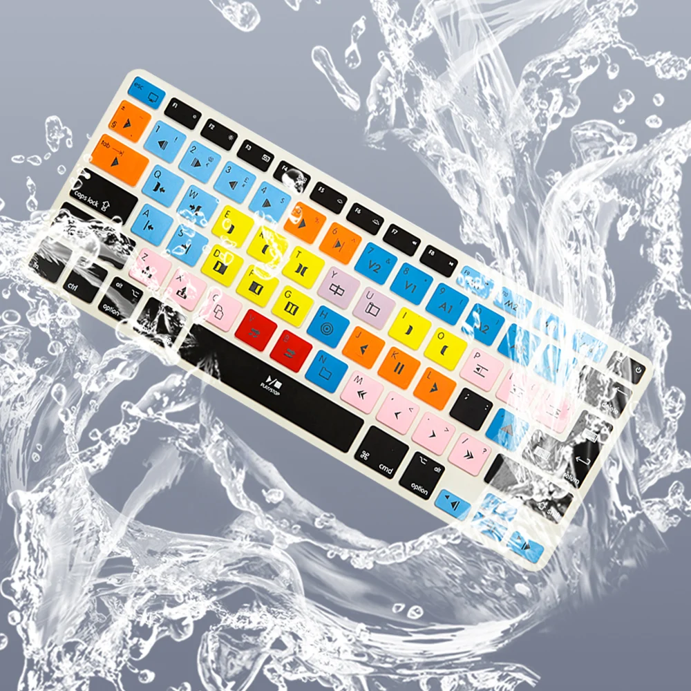 HRH Avid Media Composer ярлык Hotkey силиконовая клавиатура защитный чехол для Macbook Pro Air Retina 13