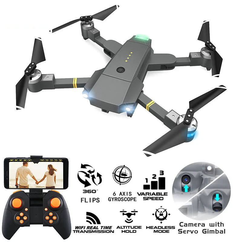 Мини складной Радиоуправляемый Дрон с HD камерой квадрокоптер высоким режимом
