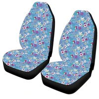 jun teng retro blue floral car front seat protective cover all weather interior protection car accessories for peugeot 206