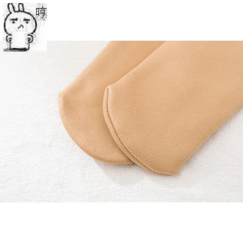 Зимние женские утепленные шерстяные кашемировые носки бархатные сапоги