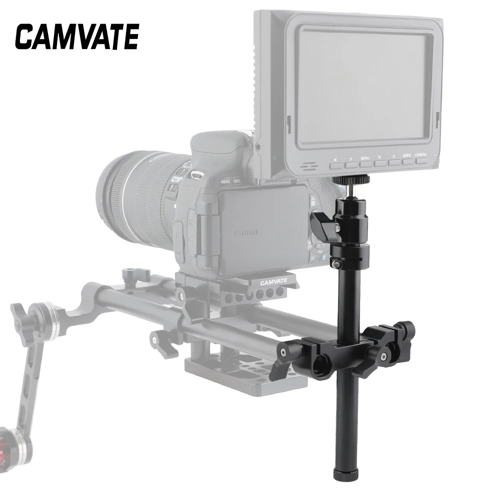 CAMVATE регулируемый держатель с шаровой головкой наружной резьбой 1/4 дюйма + 15 мм