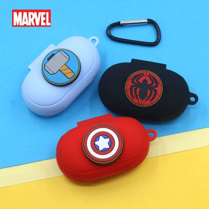 

Marvel Earphone Case With Hook For Samsung Galaxy Buds/Buds+ Soft Silicone Case Cover Wireless Bluetooth Earphone Cases Shell