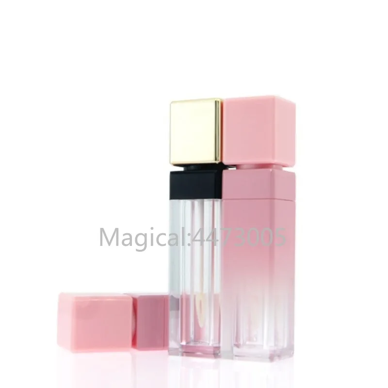 

10/30/50pcs Pink Gold Square Inner Plug Lip Gloss Bottle Empty Makeup DIY Lip Glaze Tube Cosmetics Refillable Container Homemade