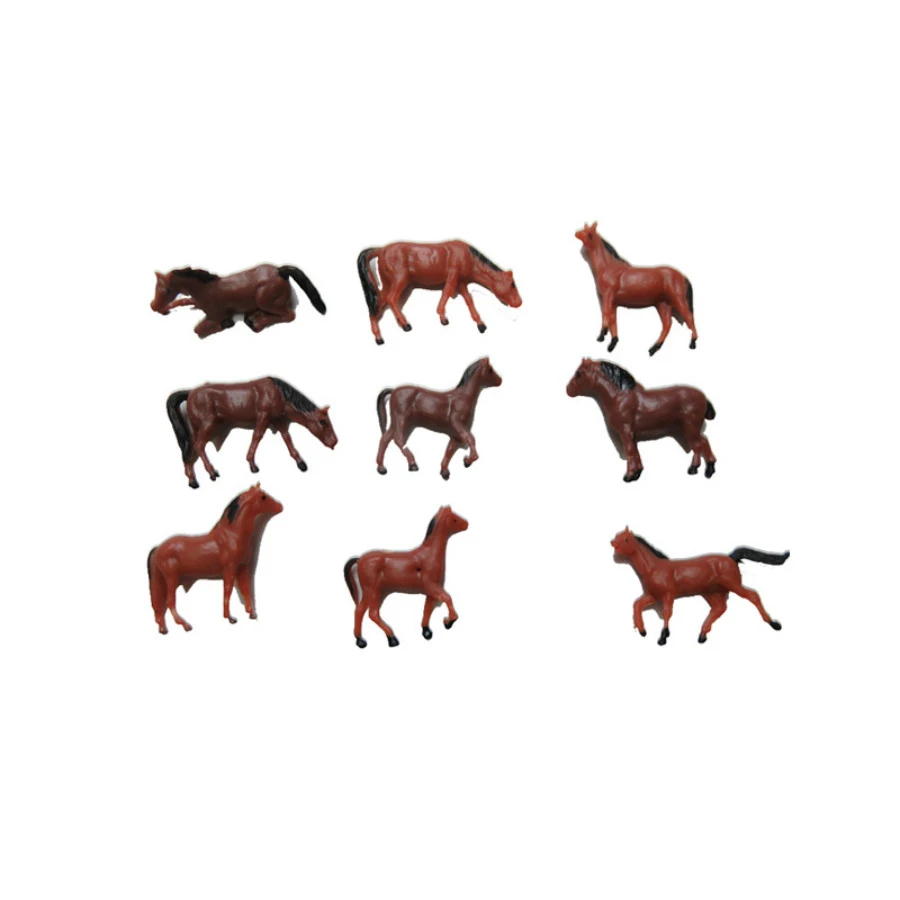 50 шт./лот модель со шкалой макет поезда разрисованные фигурки животных 1/150 1/87 ho scale