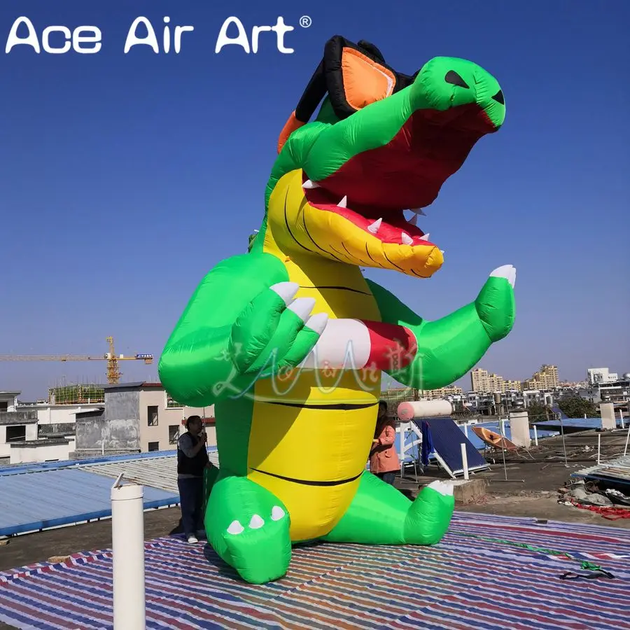 

5m High Giant Free Standing Inflatable Crocodile Pop Up Cartoon Baby Model for Turkey