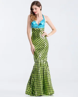 Сексуальный женский маскарадный костюм хвост русалки для взрослых фантазия