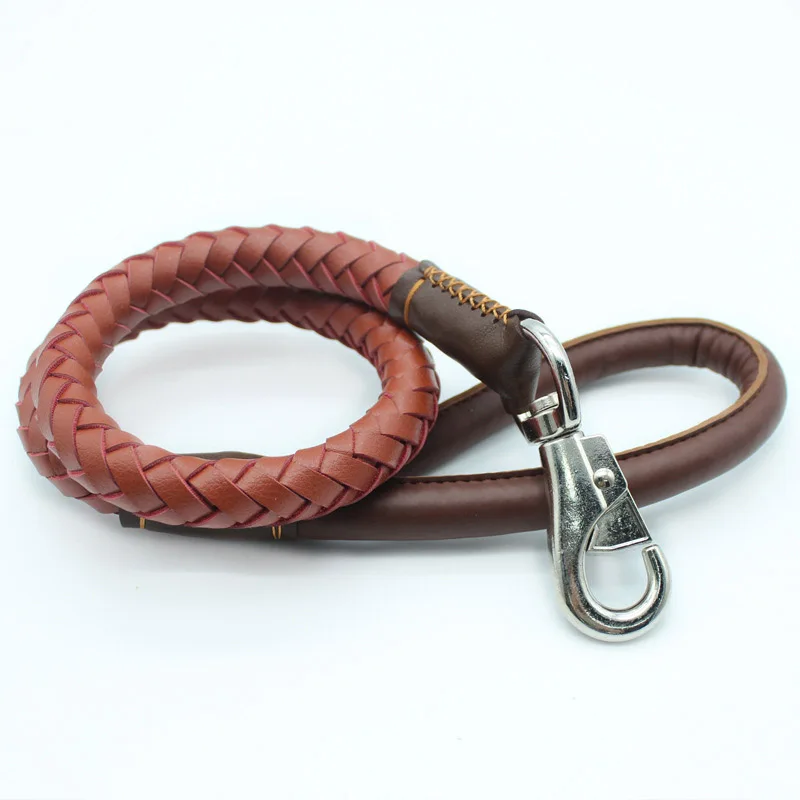 Поводки для питомцев из натуральной кожи поводки собак прочные поводок бега