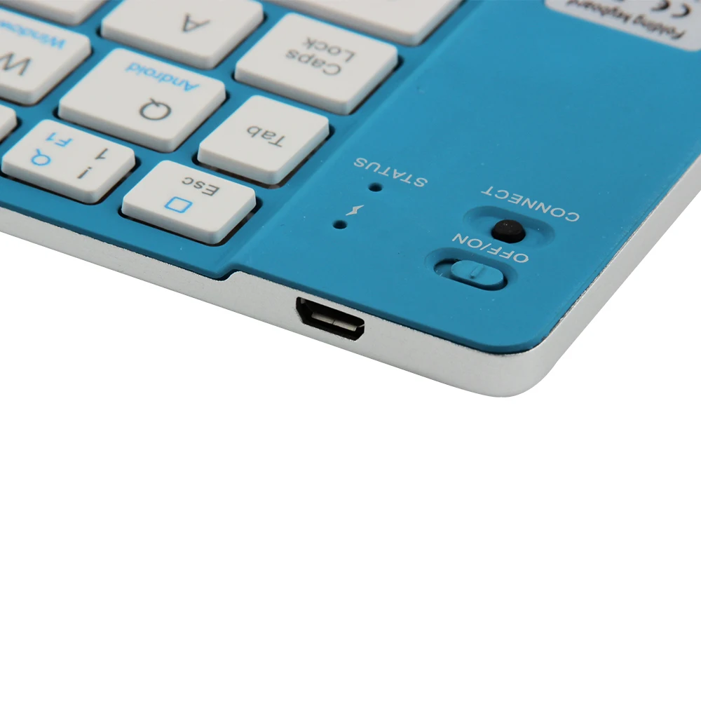 CHYI Portable Folding Bluetooth Keyboard Aluminum Foldable Wireless Travel Mini BT 3.0 Keypad for iphone ipad PC tablet phone | Компьютеры
