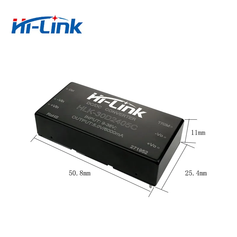 Бесплатная доставка 10 шт./лот HLK 30D2405C DC 220 В до 5V30W 6A 91% понижающий коэффициент