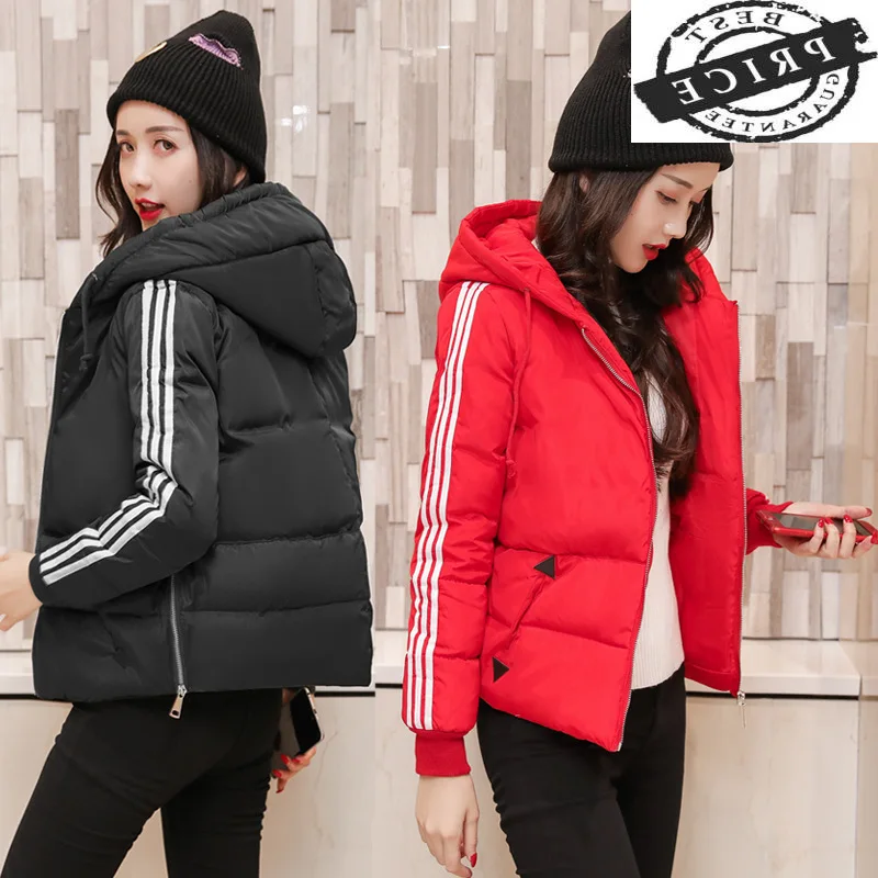 

Winter Jacket Women 2021 Hat Hooded Parkas Loose Down Cotton Coat Plus Size Autumn Ladies Clothes Chaqueta Mujer LWLaa0