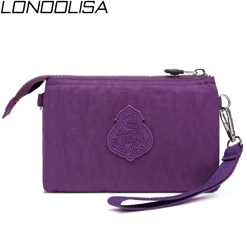 3 слойный Водонепроницаемый Нейлоновые женские кошельки для телефона сумка мини